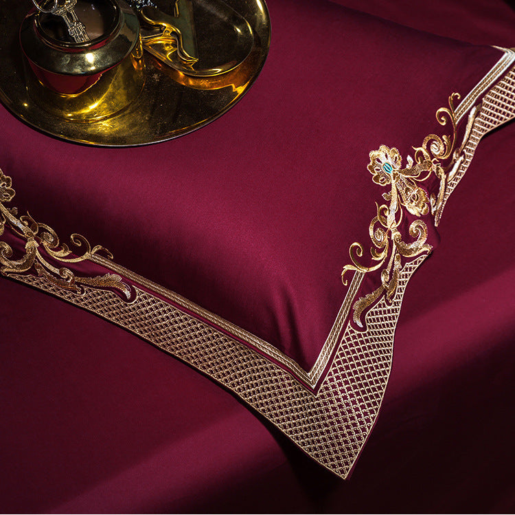 Passion Flame arany jacquard paplanhuzat garnitúra