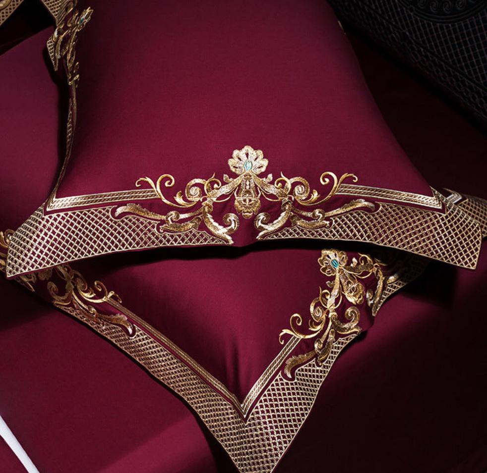 Passion Flame arany jacquard paplanhuzat garnitúra