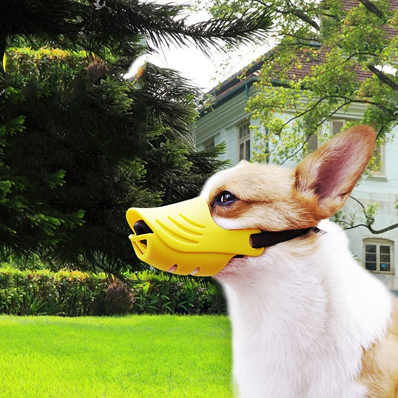 كمامة للكلاب - سيليكون ناعم ملون بألوان زاهية