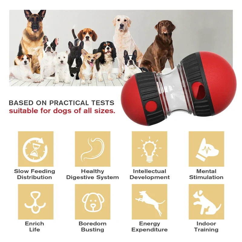 Gioco Dispenser Interattivo per Premietti per Cani - Palla Mangiatore Lento