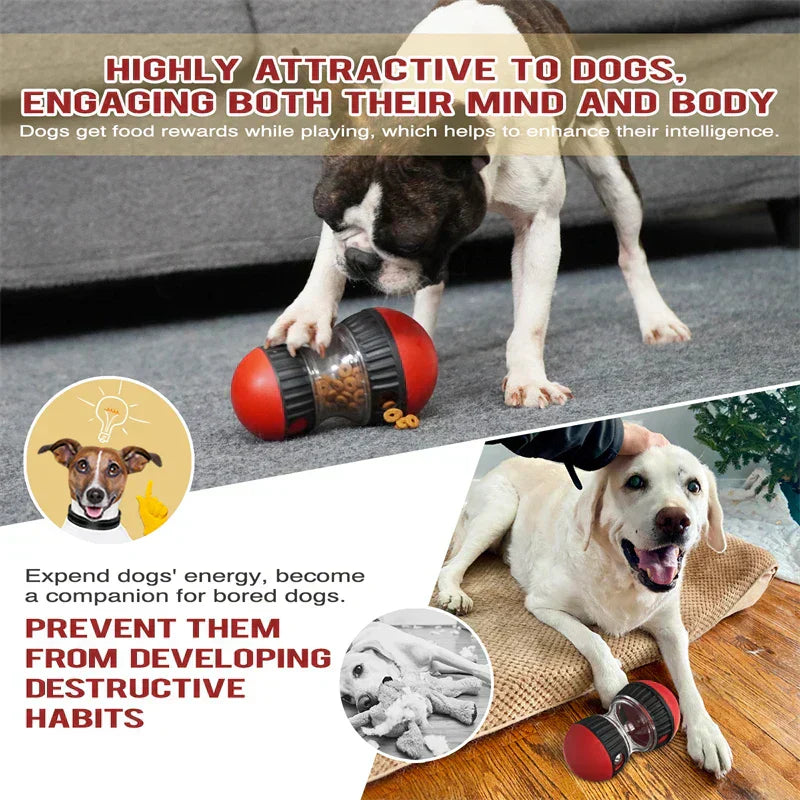Gioco Dispenser Interattivo per Premietti per Cani - Palla Mangiatore Lento