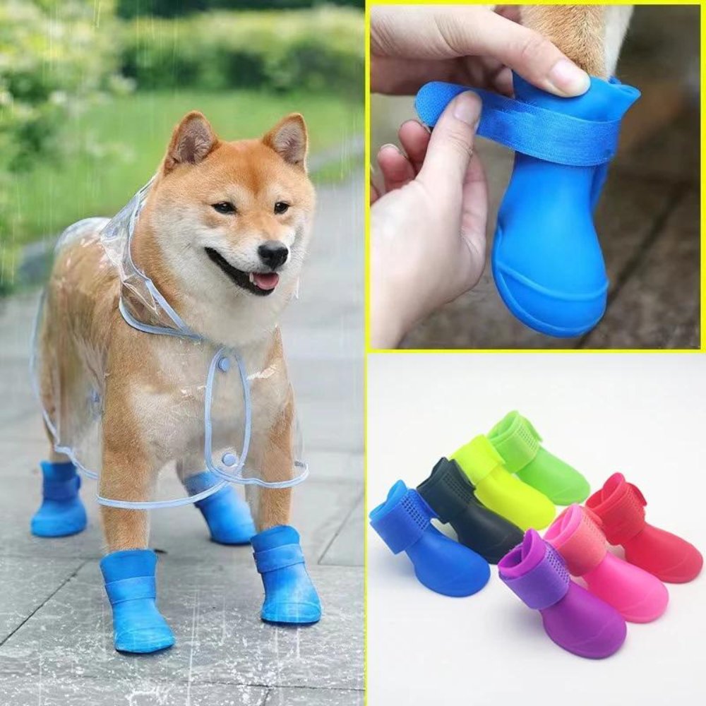 TrailGuard wasserdichte Hundeschuhe für nasses Wetter und Schlamm