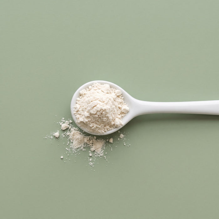 Spoon of white powder