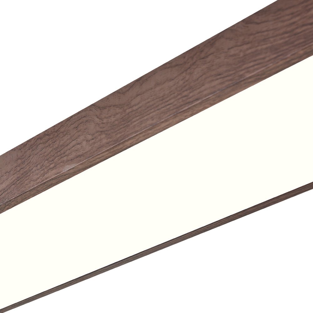 Plafonieră LED Nordic Glow ovală cu accent din lemn