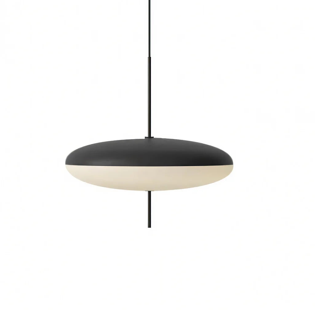 Rund akryl- og metalpendel - 50 cm, E27, justerbar ledning
