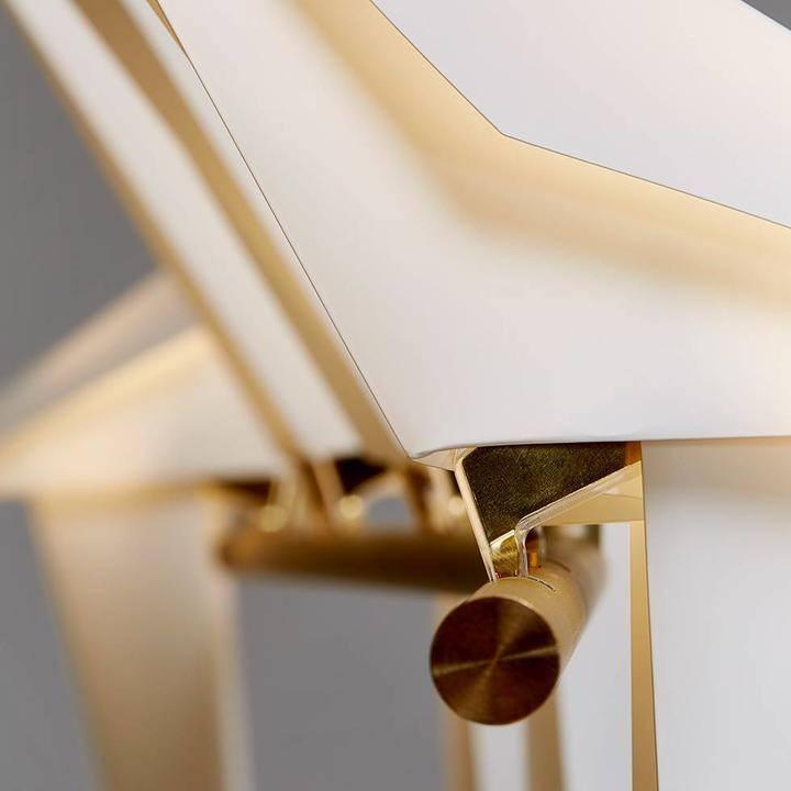 Lampada da tavolo a forma di gru di carta — design origami oscillante, LED a 3 colori, con spina, altezza di 25,6"