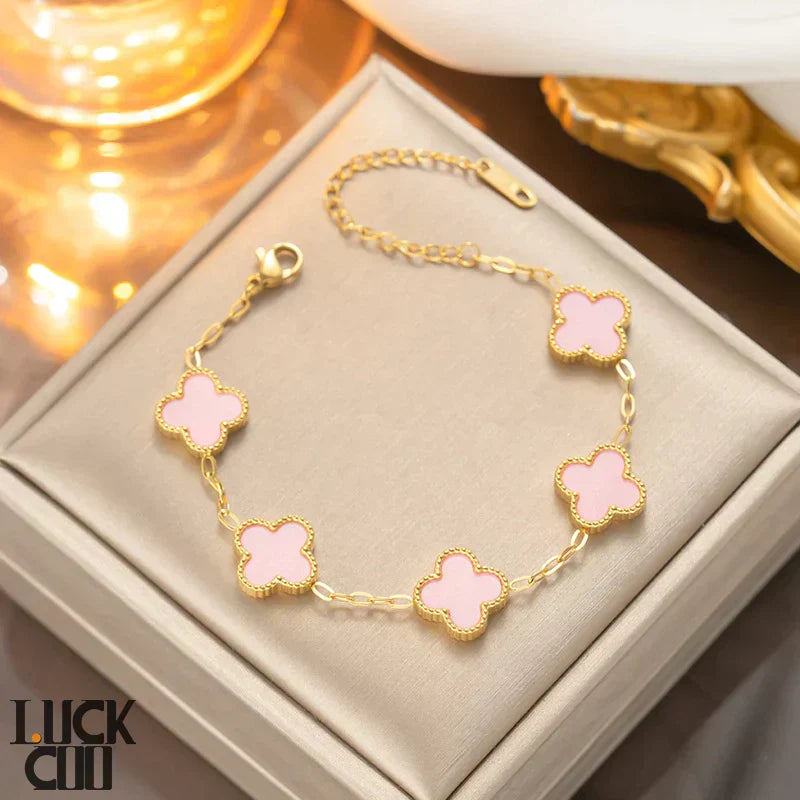 Szerencsés lóhere karkötő