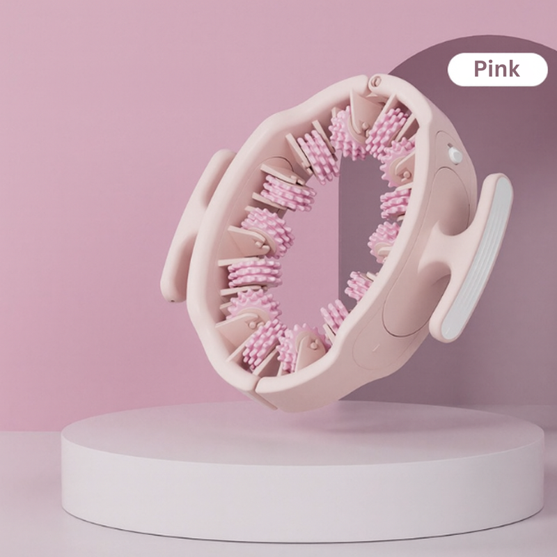 Manual Body Massage Roller – 180° Flex Hinge, Soft Elastic Rollers