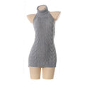 Sweter Virgin Killer bez pleców i z odkrytymi ramionami