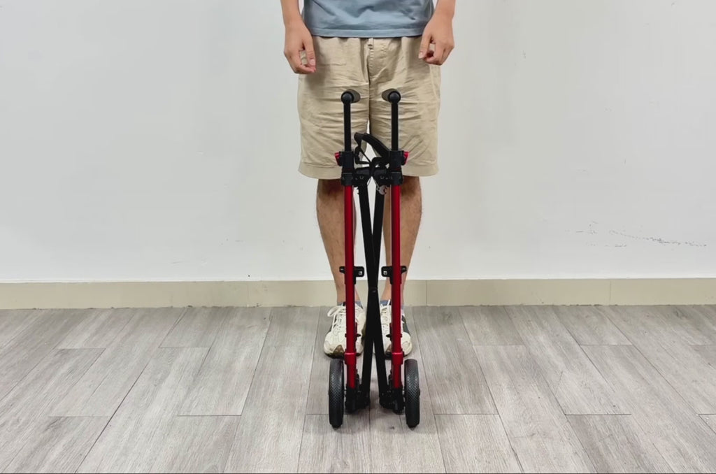 Compact Master 2-Wheel Standard Walker with 2 Glide Skis – Lightweight, Without a Seat