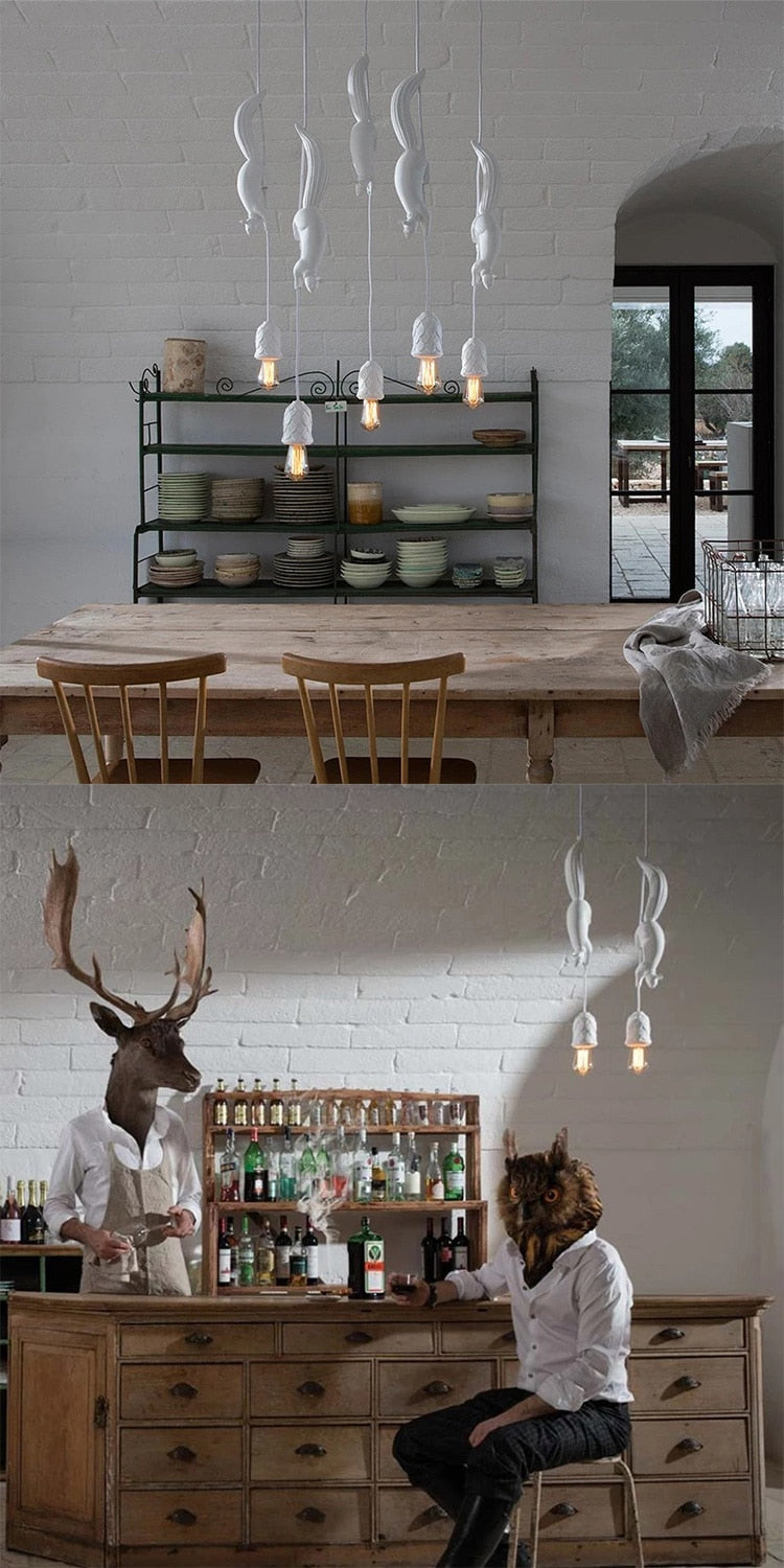 Nordijska smolasta viseća svjetla u obliku vjeverice