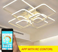Modern LED Avize Aydınlatması - Kısılabilir, Uygulama Kontrollü ve Uzaktan Kumandalı Avize, Çağdaş Evler için