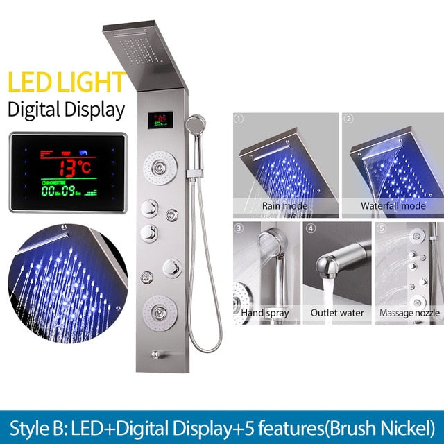 ステンレス製ウォールシャワーパネル