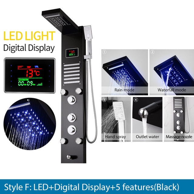 ステンレス製ウォールシャワーパネル