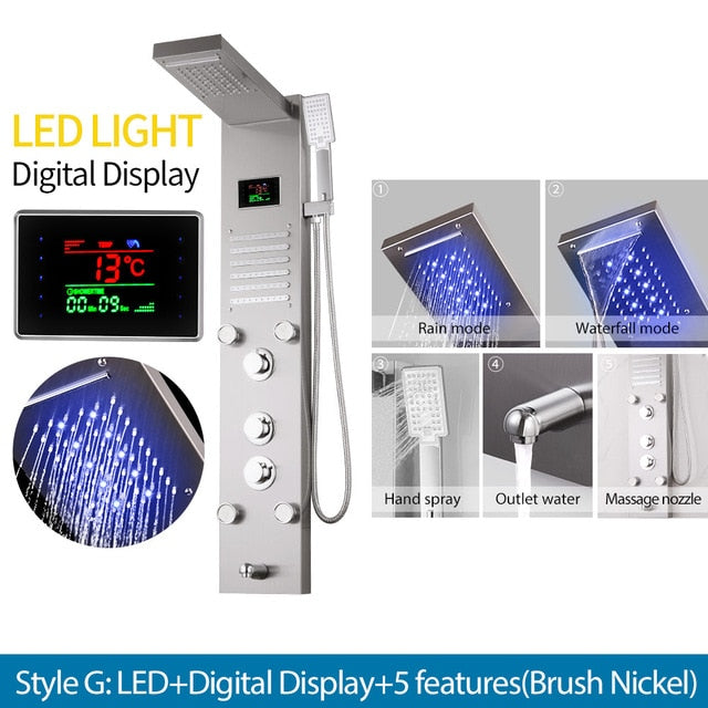 ステンレス製ウォールシャワーパネル