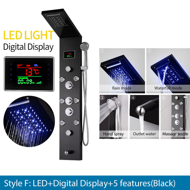 ステンレス製ウォールシャワーパネル