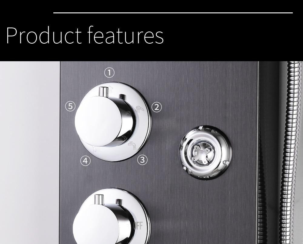 ステンレス製ウォールシャワーパネル