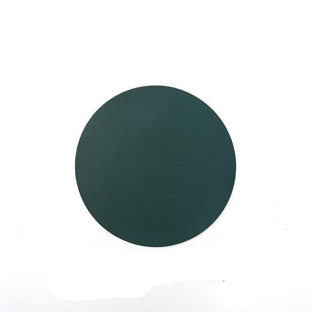 Moderní voděodolné prostírání a podtácky z PU kůže