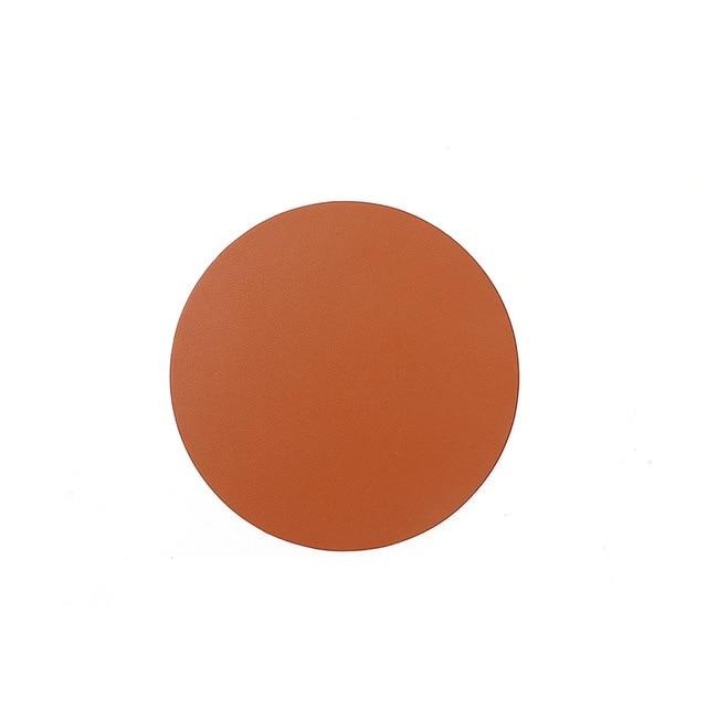 Sets de table et dessous de verre modernes et imperméables en cuir Taavita pour les repas