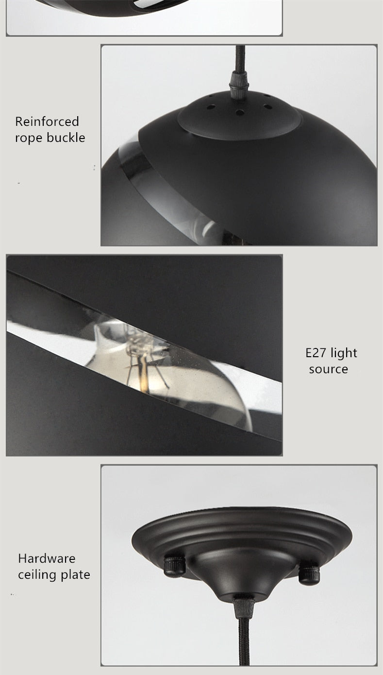 Kases - Lampu Gantung Nordic Bola Kaca