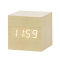 Reloj Despertador LED Nórdico con Control por Voz – Recargable por USB, Diseño Moderno con Pantalla Brillante
