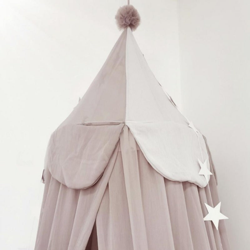 サーカスシフォン ベビーベッドカバーとキッズキャノピー