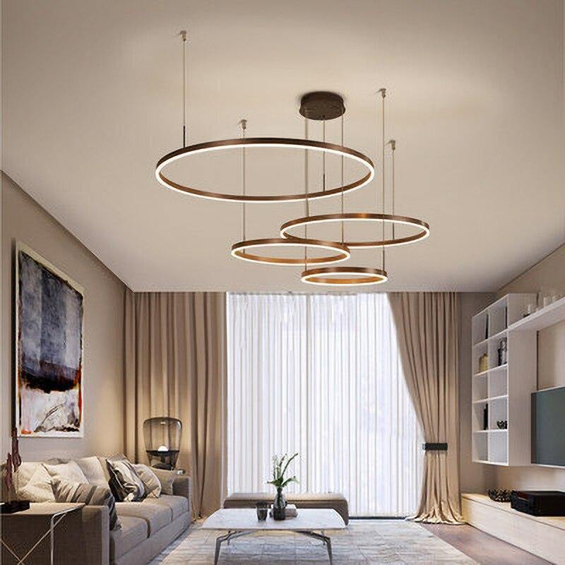 Lampu Candelier Infinit Bulat Moden Elegan