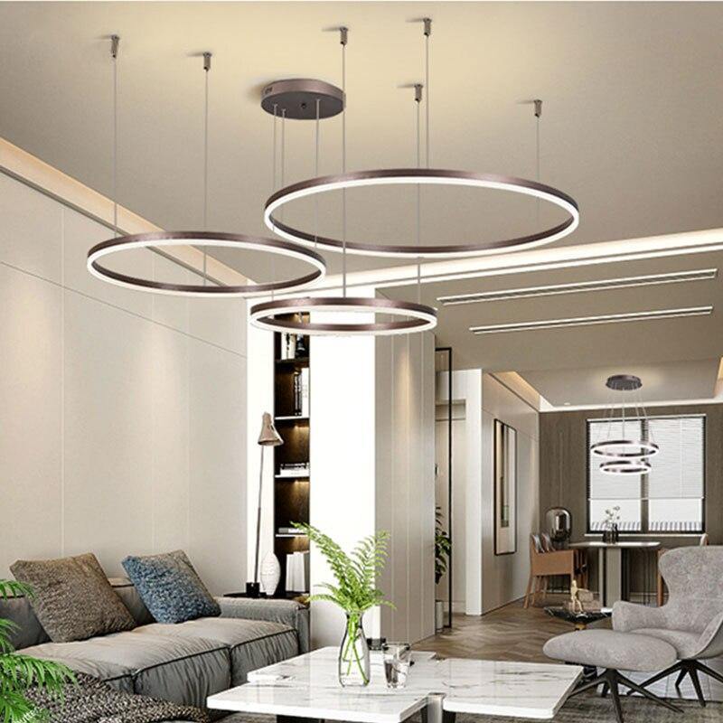 Lampu Candelier Infinit Bulat Moden Elegan