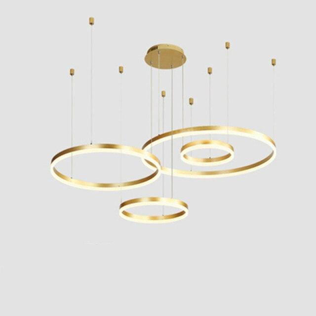 Lampu Candelier Infinit Bulat Moden Elegan
