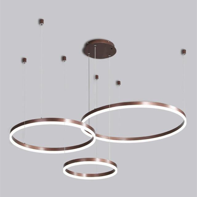 Lampu Candelier Infinit Bulat Moden Elegan