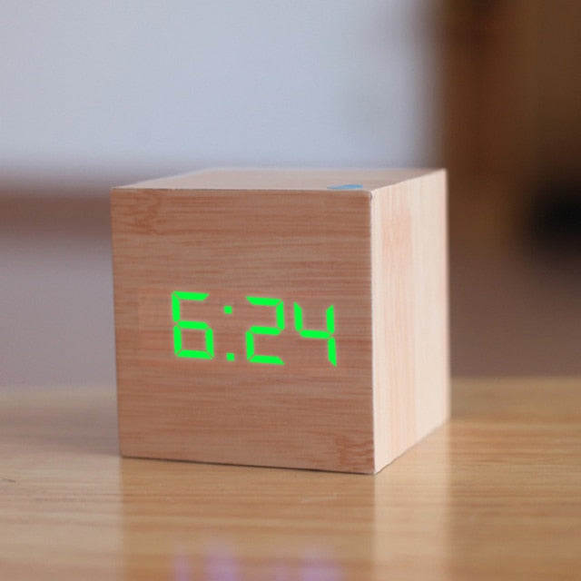 Reloj despertador cuadrado digital LED
