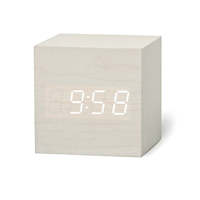 Reloj despertador cuadrado digital LED