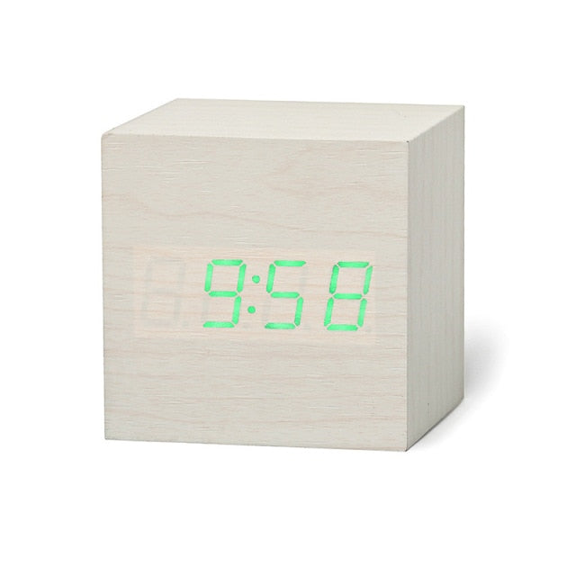 Reloj despertador cuadrado digital LED