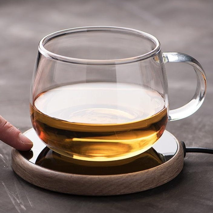 BrightWave Smart Elegant Ceramic Mug Warmer Coaster