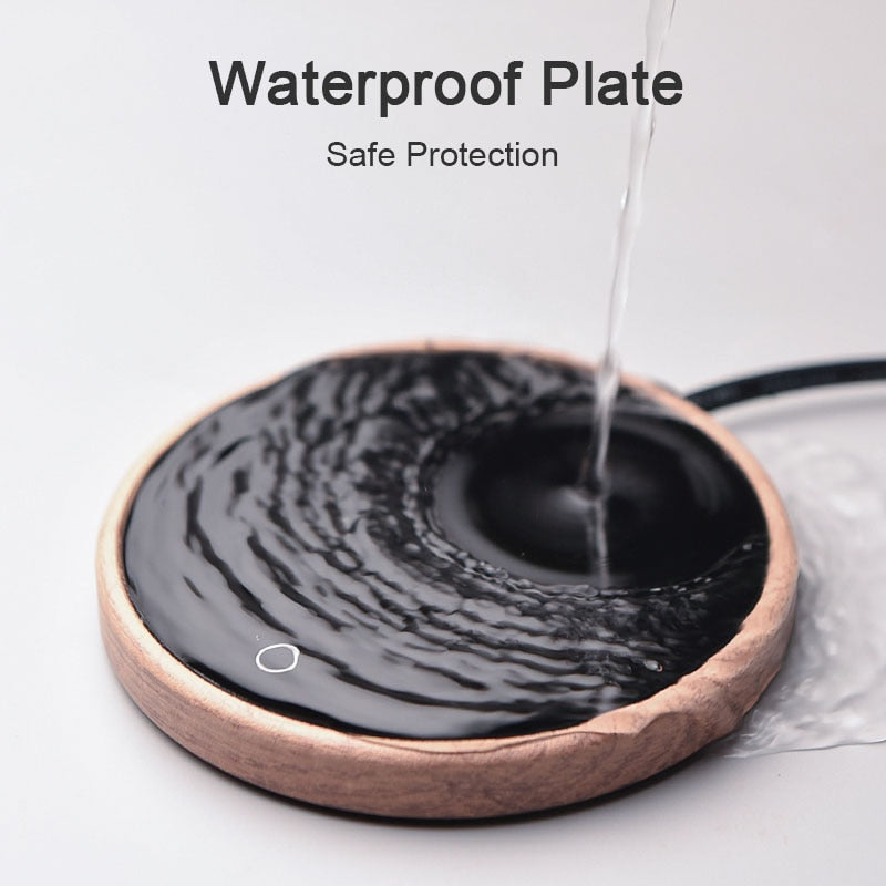 BrightWave Smart Elegant Ceramic Mug Warmer Coaster