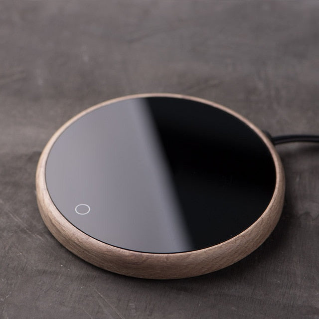 BrightWave Smart Elegant Ceramic Mug Warmer Coaster