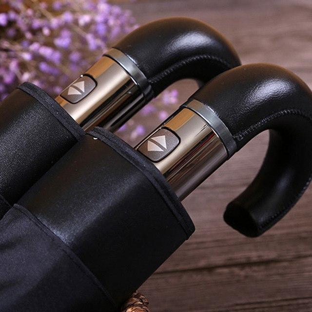 NoblePeak Premium Klassisk Engelsk Stil Automatisk Paraply Vindbestandig