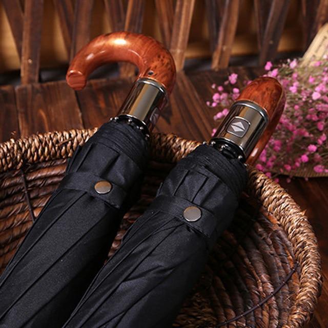 NoblePeak Premium Klassisk Engelsk Stil Automatisk Paraply Vindbestandig