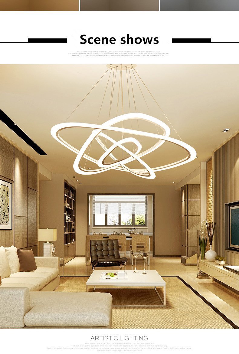 נברשת LED בסגנון נורדי גדול | Orntli