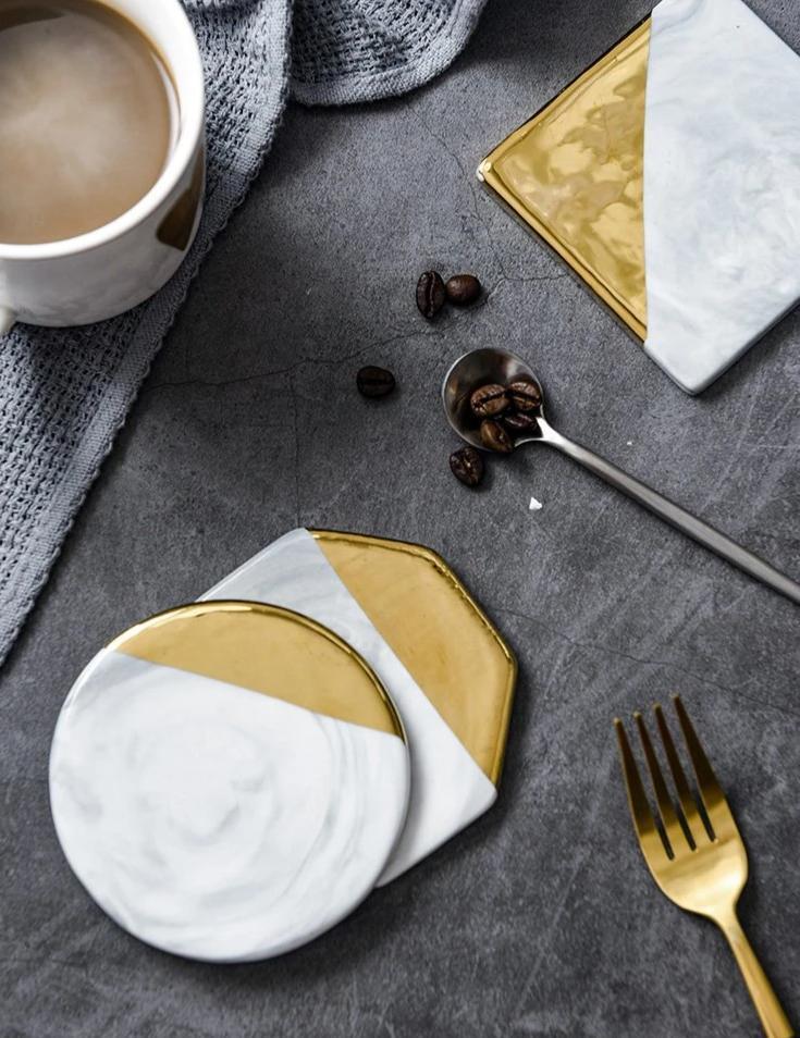 حامل أكواب سيراميكي مرمر على الطراز الإسكندنافي | أورنتلي