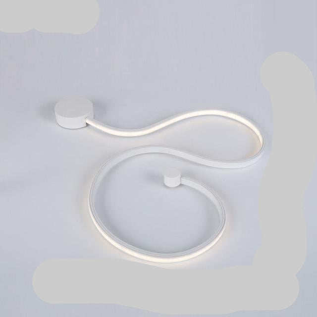 Lámpara de pared de acrílico con luz LED para interiores contemporáneos