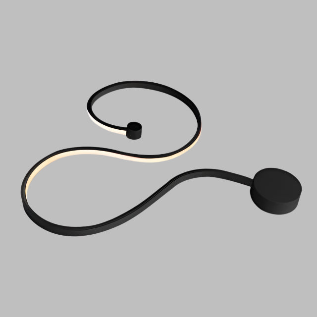 Lámpara de pared de acrílico con luz LED para interiores contemporáneos