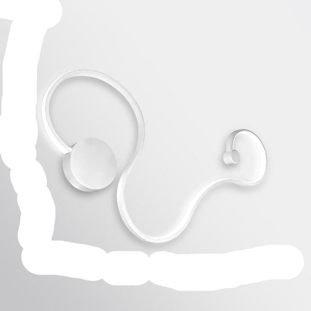 Lámpara de pared de acrílico con luz LED para interiores contemporáneos