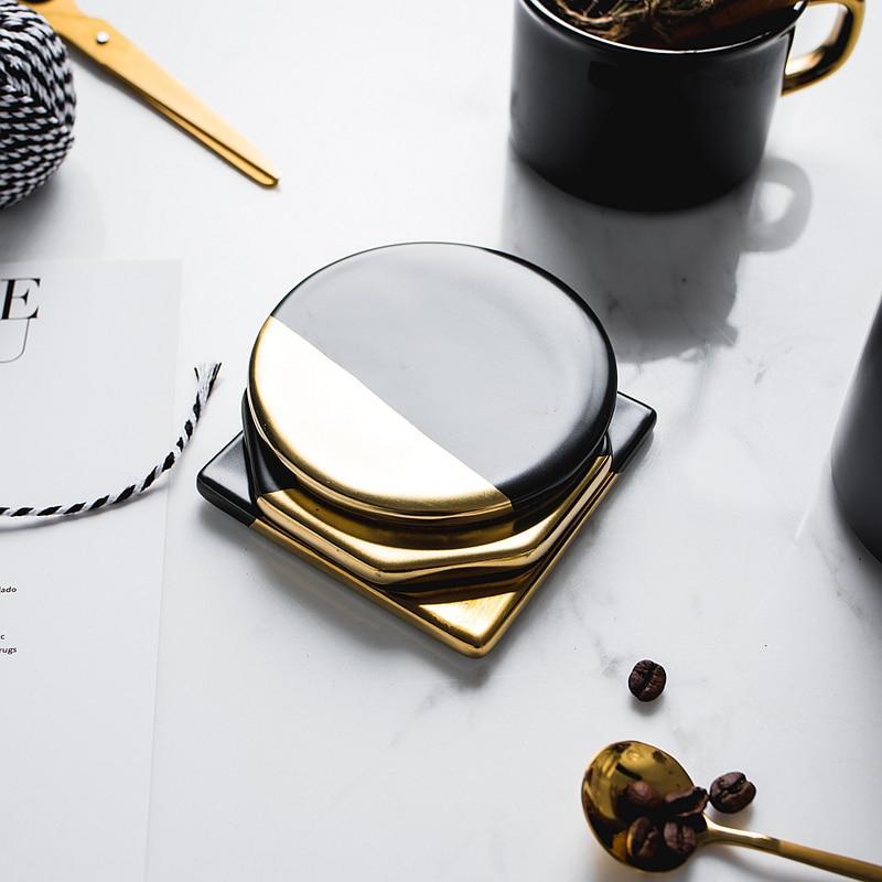 حامل أكواب سيراميكي هندسي على الطراز الإسكندنافي | أورنتلي