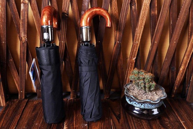 NoblePeak Premium Klassisk Engelsk Stil Automatisk Paraply Vindbestandig