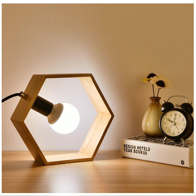 Square Wooden Table Lamp | Orntli