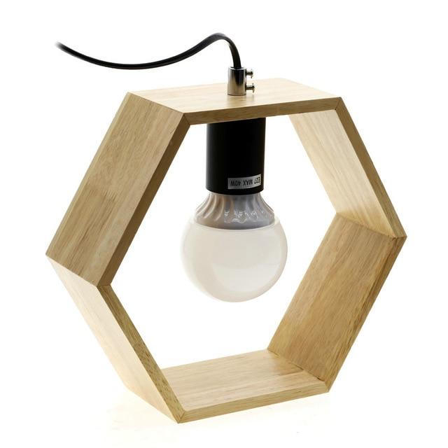 Square Wooden Table Lamp | Orntli