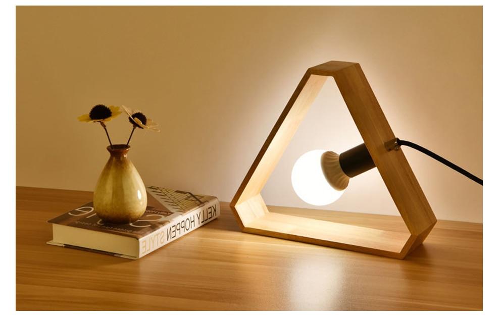 Square Wooden Table Lamp | Orntli