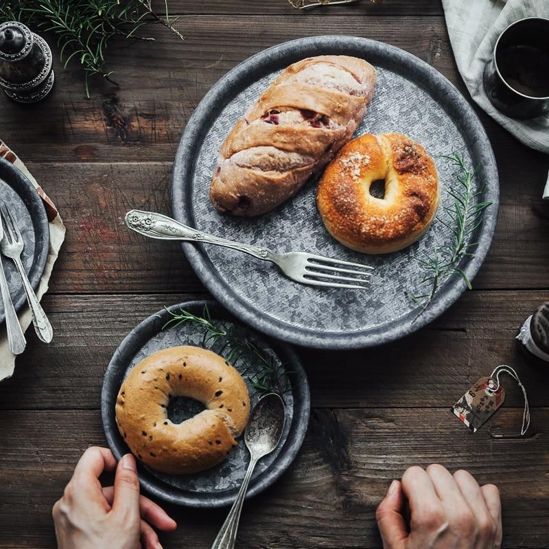 Dulang Logam Hiasan Gaya Antik Eropah | Orntli