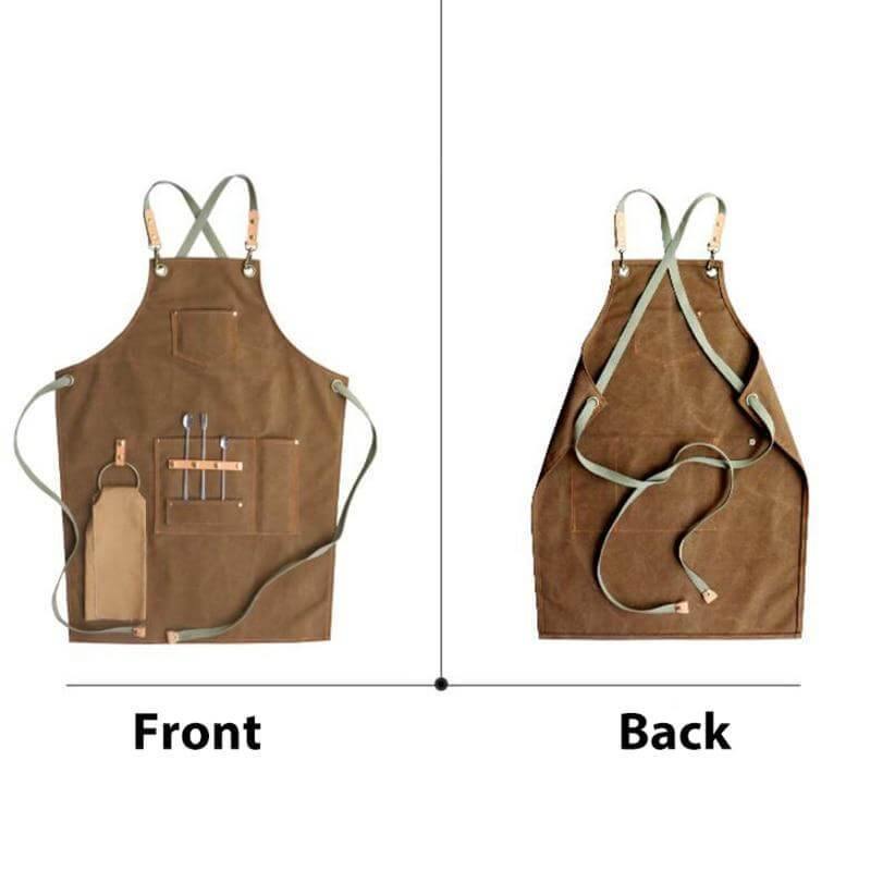 Apron Chef Vintage Jenama Aurora Pakaian Dapur Klasik